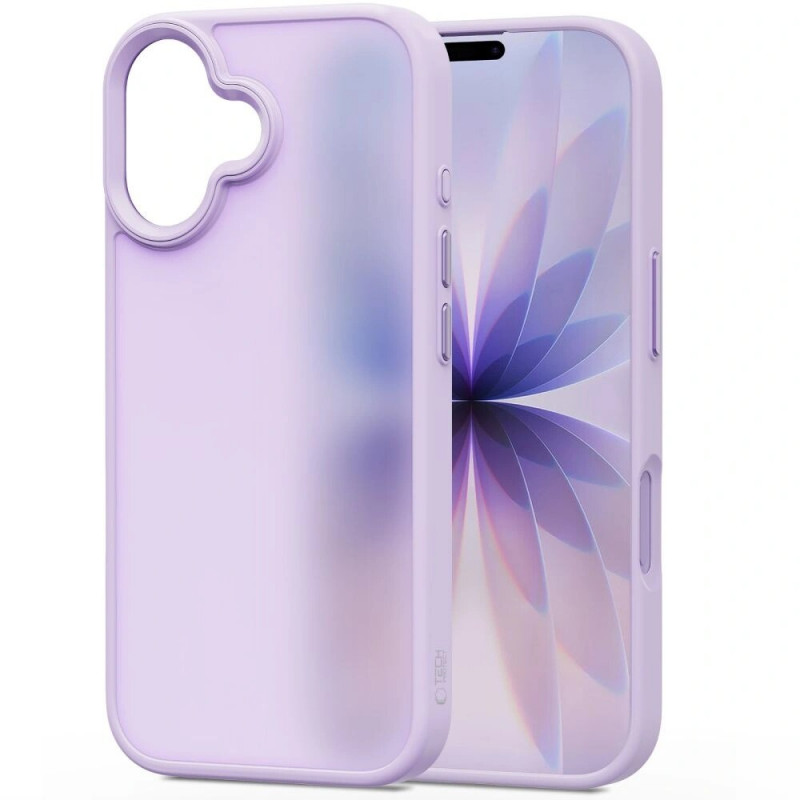 Tech-Protect MagMat telefono dėklas Apple iPhone 17, matinis levandinis