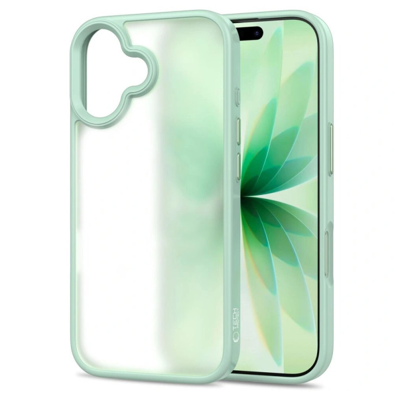 Tech-Protect MagMat telefono dėklas Apple iPhone 17, matinis šalavijo žalias