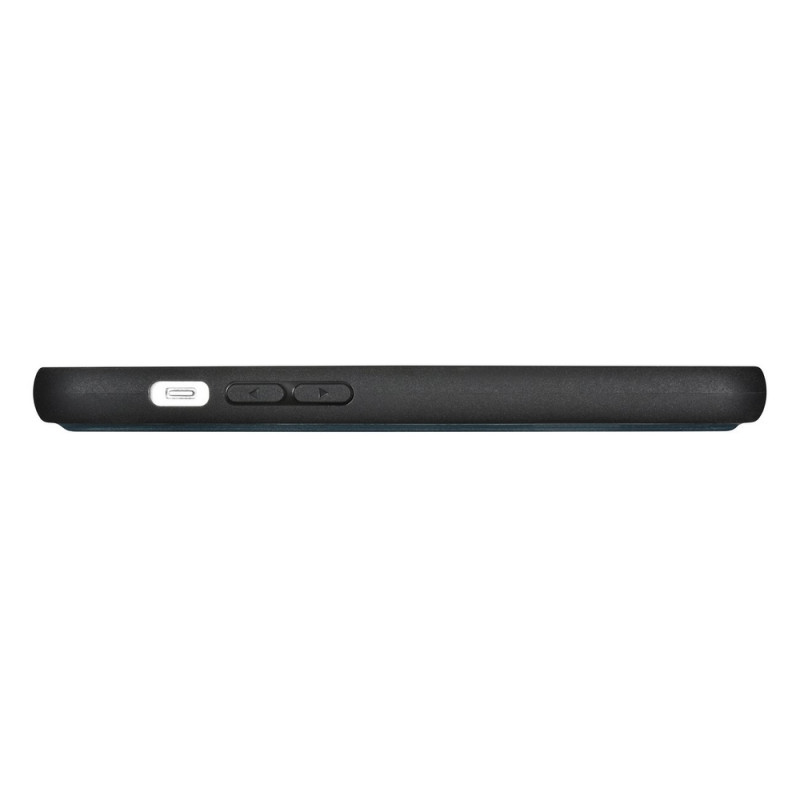 iCarer Oil Wax Wallet Case 2in1 iPhone 14 Plus dėklas su atvartu iš odos, Anti-RFID, mėlynas (WMI14220723-BU)