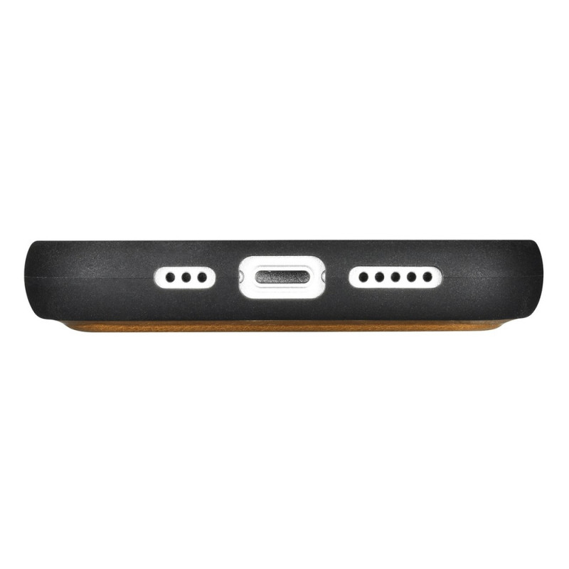 iCarer Oil Wax Wallet Case 2in1 iPhone 14 Plus dėklas su atvartu iš odos, Anti-RFID, rudas (WMI14220723-TN)
