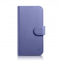 iCarer Wallet Case 2in1 iPhone 14 Plus dėklas su atvartu iš odos, Anti-RFID, šviesiai violetinis (WMI14220727-LP)