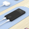 Dudao K10 10000 mAh išorinė baterija, 2 x USB-A, 2,4 A, balta
