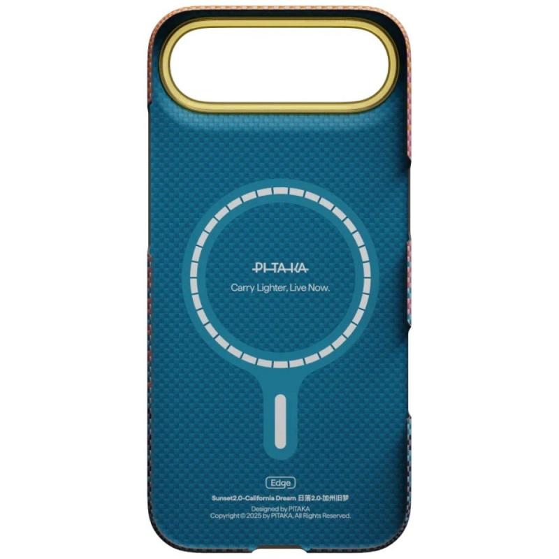 PITAKA Edge Case California Dream 05 dėklas, skirtas Apple iPhone Air, saulėlydis