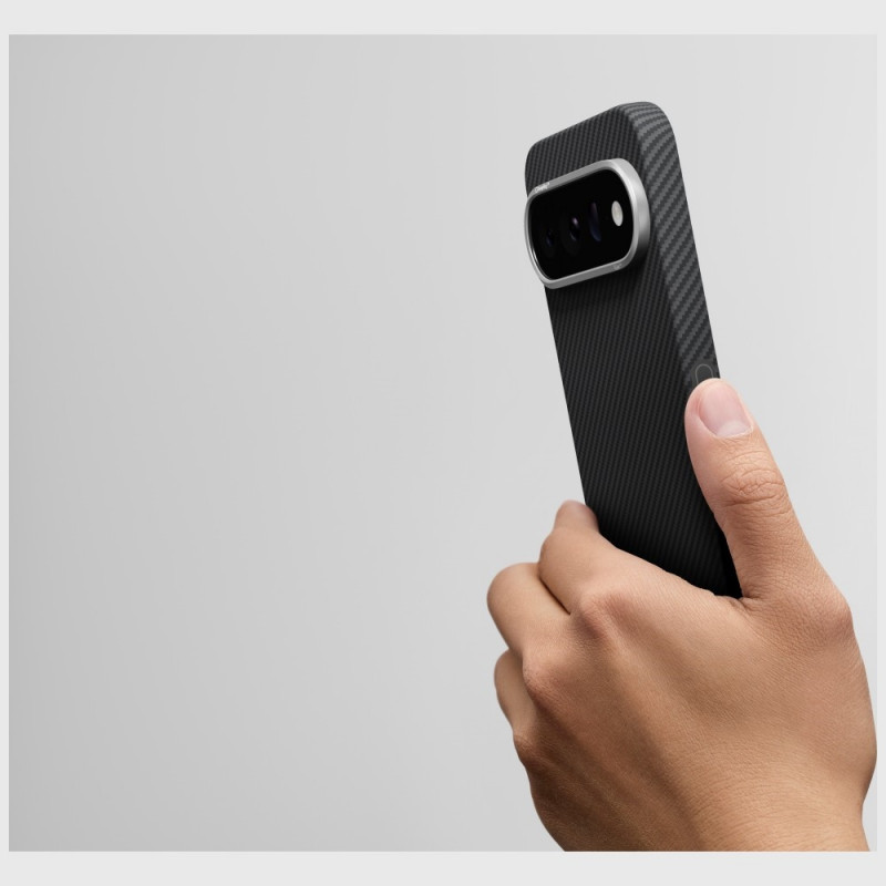 PITAKA Edge Case dėklas, skirtas Google Pixel 11 Pro XL, juodai pilkas