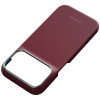 PITAKA Edge Case Argyle MagSafe dėklas Apple iPhone 18 Pro / 17 Pro, bordo spalvos