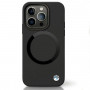 BMW Signature Liquid Silicone MagSafe dėklas skirtas Apple iPhone 14 Pro Max, juodas (BMHMP14XSILBK2)