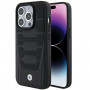 BMW Leather Seats Pattern dėklas su kietu korpusu Apple iPhone 15 Pro Max, juodas (BMHCP15X22RPSK)
