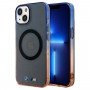BMW BMHMP15MHTGE Gradient Bumper MagSafe dėklas Apple iPhone 15 Plus / 14 Plus, pilkas