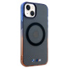 BMW BMHMP15MHTGE Gradient Bumper MagSafe dėklas Apple iPhone 15 Plus / 14 Plus, pilkas