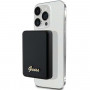 Guess GUPBM3ALGSGK Powerbank 3000 mAh, 5 W, MagSafe, Metal Script Logo, juodas