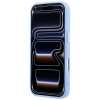 Guess Grained Triangle Logo MagSafe dėklas Apple iPhone 18 Pro / 17 Pro, mėlynas