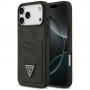 Guess 4G Double Card Triangle apsauginis dėklas, skirtas Apple iPhone 18 Pro Max / 17 Pro Max, juodas