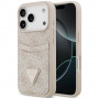 Guess 4G Double Card Triangle apsauginis dėklas Apple iPhone 18 Pro / 17 Pro, rožinis