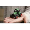 Amewi metalinis traktorius su priekaba, 1:64, RTR, žalias