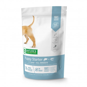 Nature's Protection Nature's Protection Puppy Starter Salmon & Krill, visų veislių, 2 kg