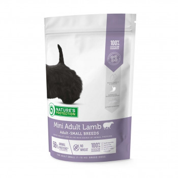 Nature's Protection Mini Adult Lamb šunų maistas su ėriena, 7,5 kg