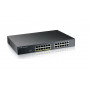 Zyxel GS1915-26v2 26 prievadų GbE išmanusis komutatorius, 24x GbE RJ45 ir 2x SFP, montuojamas į stelažą, be ventiliatoriaus (GS1915-26V2-EU0101F)