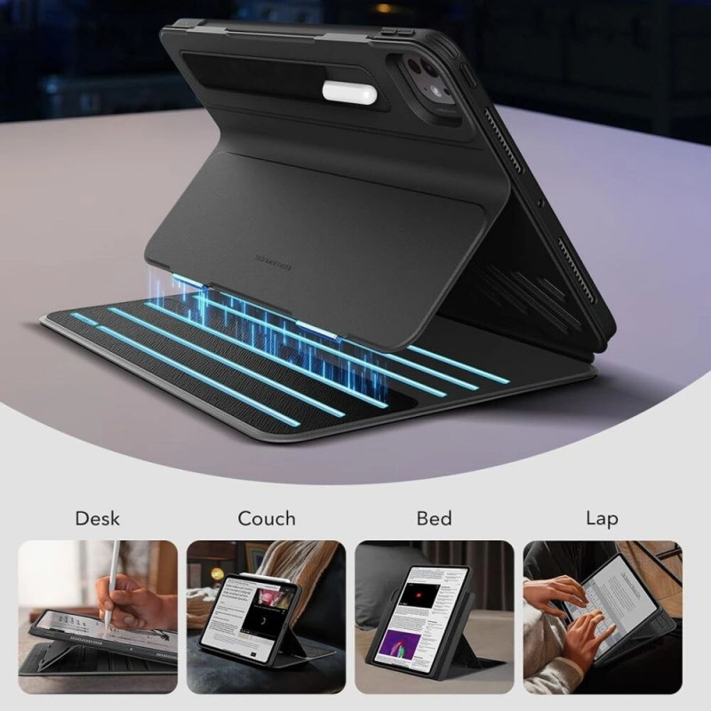 ESR Flip Hybrid (ESR952) dėklas Apple iPad Pro 13" 2024/2025, juodas