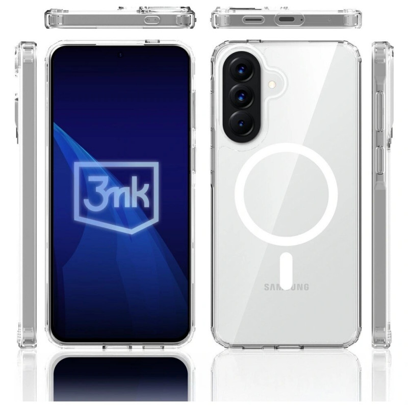 3MK Armor MagCase išmaniojo telefono Samsung Galaxy A57 dėklas, permatomas