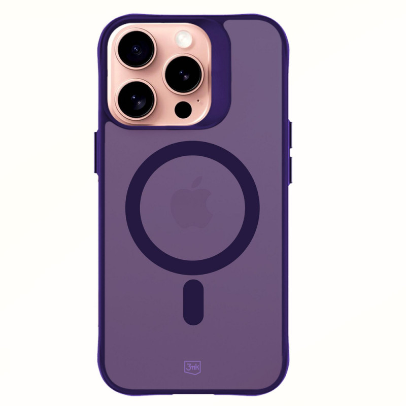 3MK Smoke MagCase dėklas Apple iPhone 16 Pro Max, purpurinis