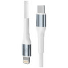 3MK Hyper Cable N-SERIES USB-C – Lightning kabelis, 1 m, 27 W, baltas