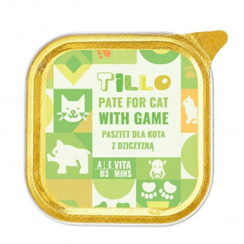 TILLO Pate Game šlapiasis pašaras katėms, 100 g