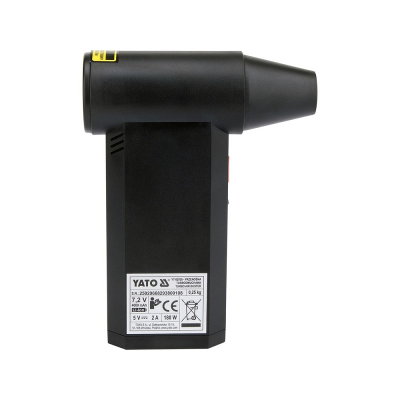YATO YT-82938 mini pūstuvas, 7.2 V, 135000 rpm