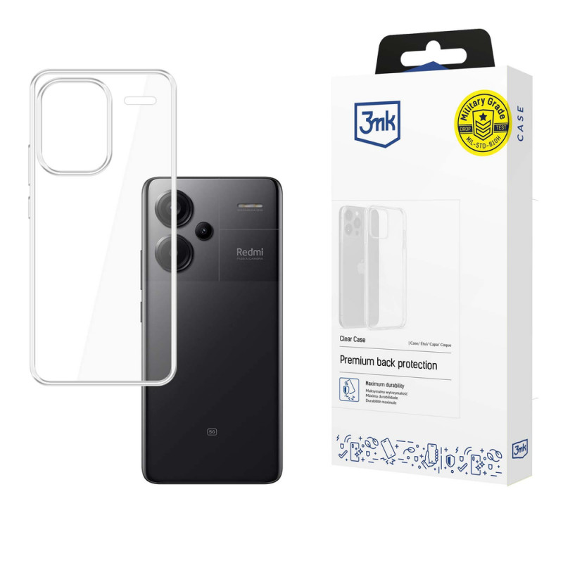 3MK Clear Case skirtas Redmi Note 13 Pro+ 5G, permatomas