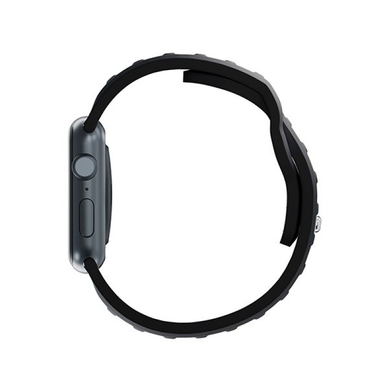 3mk silikoninis laikrodžio dirželis Apple Watch 38/40/41 mm, juodas