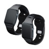 3mk silikoninis laikrodžio dirželis Apple Watch 38/40/41 mm, juodas