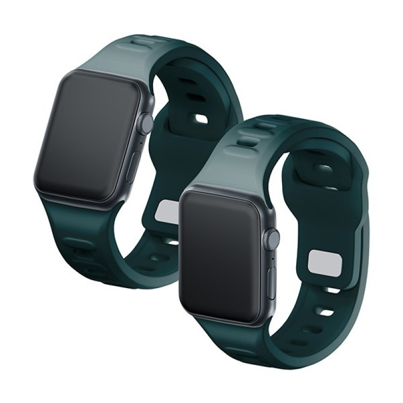 3mk silikoninis laikrodžio dirželis Apple Watch 38/40/41 mm, evergreen