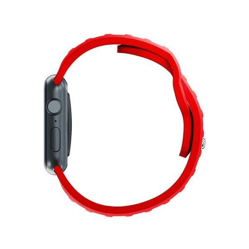 3mk silikoninis laikrodžio dirželis Apple Watch 42/44/45/49 mm, raudonas