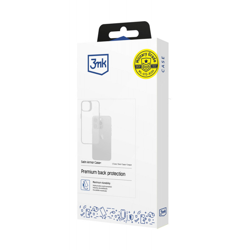 3MK Satin Armor Case+ dėklas Samsung Galaxy A55 5G, žalias