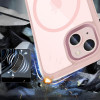 Tech-Protect MagMat MagSafe dėklas Apple iPhone 15, Pink/Clear