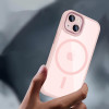 Tech-Protect MagMat MagSafe dėklas Apple iPhone 15, Pink/Clear