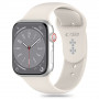 Tech-Protect silikoninis dirželis, skirtas Apple Watch 4/5/6/7/8/9/SE/10 (38/40/41/42 mm), Starlight