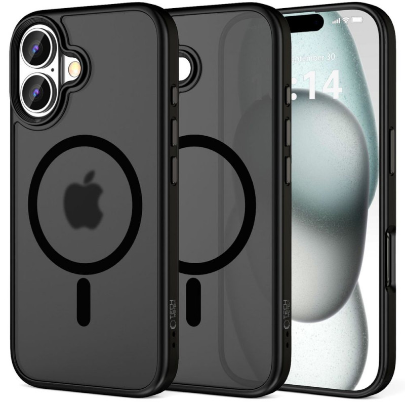 Tech-Protect MagMat MagSafe dėklas Apple iPhone 16, Matte Black