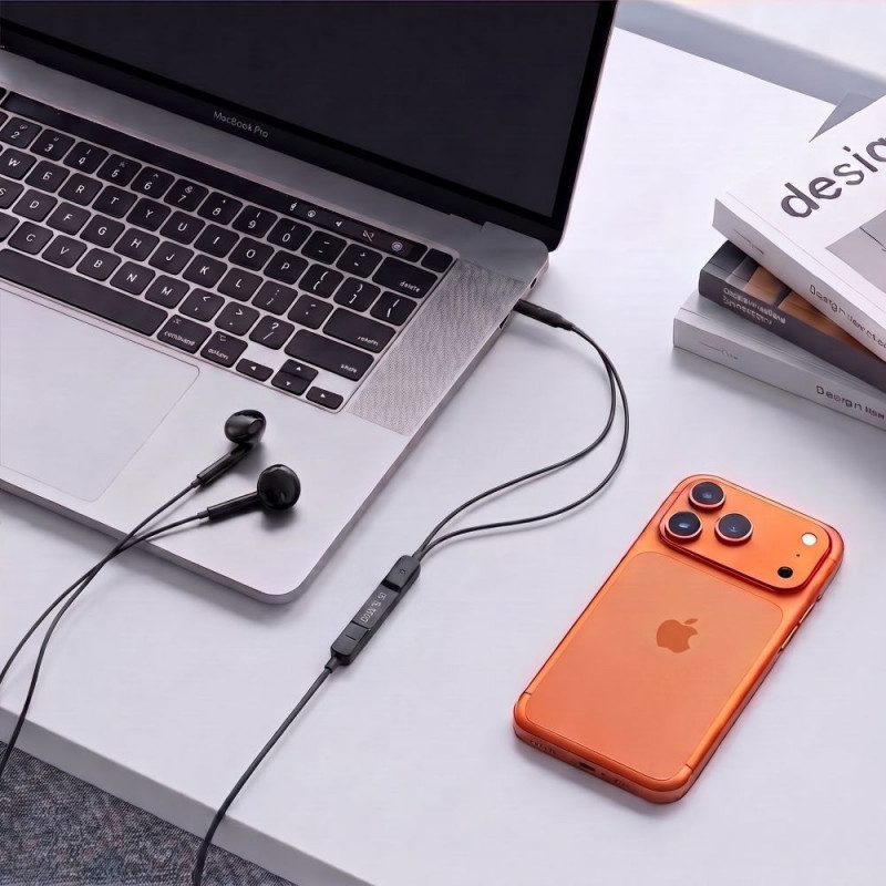 Tech-Protect Ultraboost Core G4 ausinukai su 3.5 mm mini jack laidu, juodi