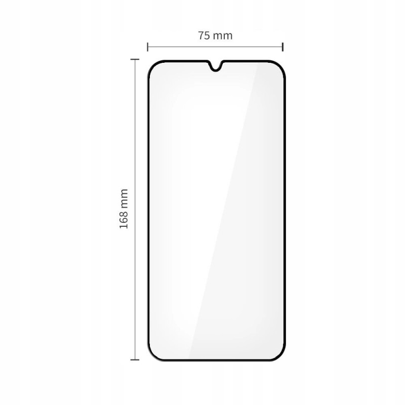 Tech-Protect Glass Fit+ grūdintas stiklas, skirtas Xiaomi Poco M7, juodas (2 vnt.)