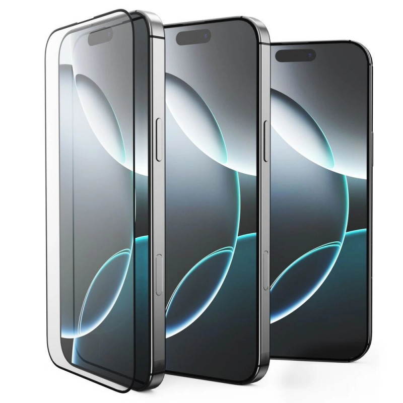 Tech-Protect Glass Fit+ grūdintas stiklas, skirtas Xiaomi Poco M7, juodas (2 vnt.)