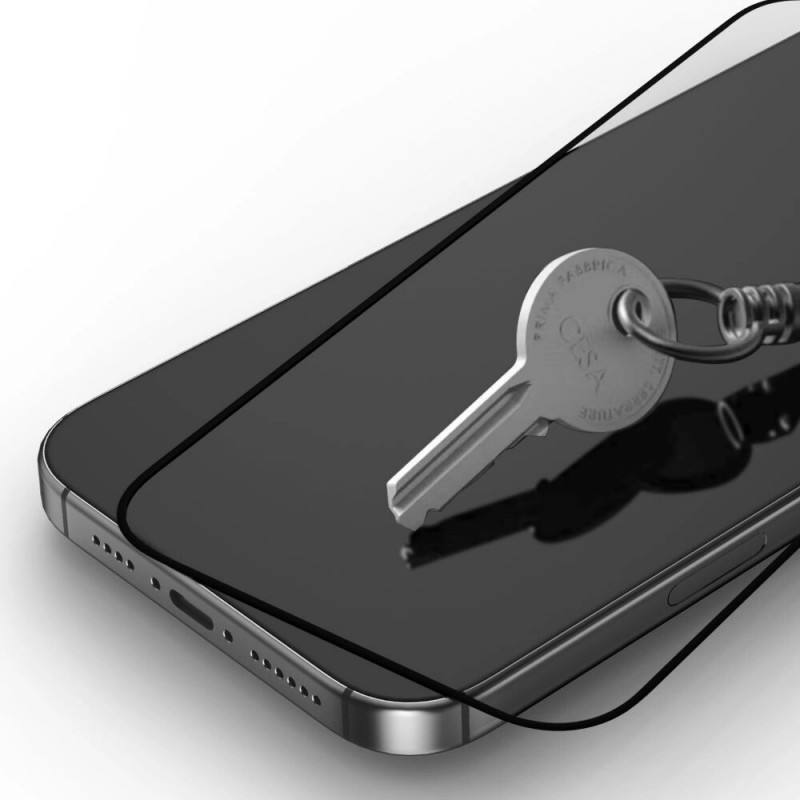 Tech-Protect Glass Fit+ grūdintas stiklas, skirtas Xiaomi Poco M7, juodas (2 vnt.)