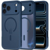 Tech-Protect BasicMag MagSafe dėklas, skirtas Apple iPhone 17 Pro Max, matinis tamsiai mėlynas