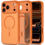 Tech-Protect BasicMag MagSafe dėklas skirtas Apple iPhone 17 Pro, matinės Cosmic Orange spalvos