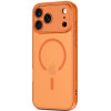 Tech-Protect BasicMag MagSafe dėklas skirtas Apple iPhone 17 Pro, matinės Cosmic Orange spalvos