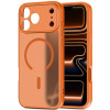 Tech-Protect BasicMag MagSafe dėklas skirtas Apple iPhone 17 Pro, matinės Cosmic Orange spalvos