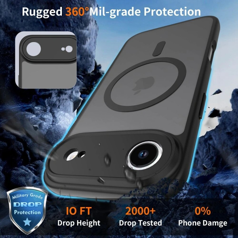Tech-Protect BasicMag MagSafe dėklas skirtas Apple iPhone 17 Pro, matinės Cosmic Orange spalvos