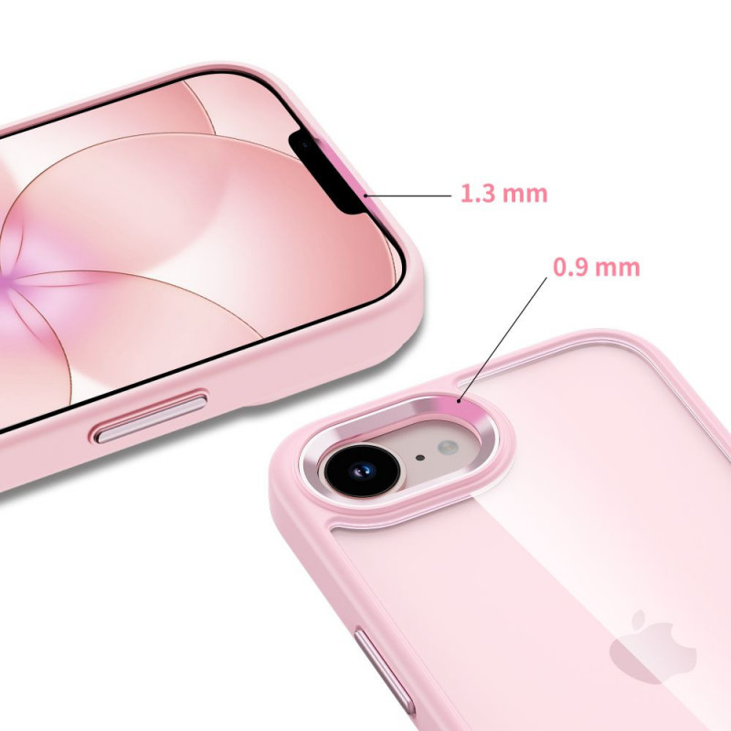Tech-Protect Magmat dėklas, skirtas Apple iPhone 16e / 17e, Soft Pink/clear