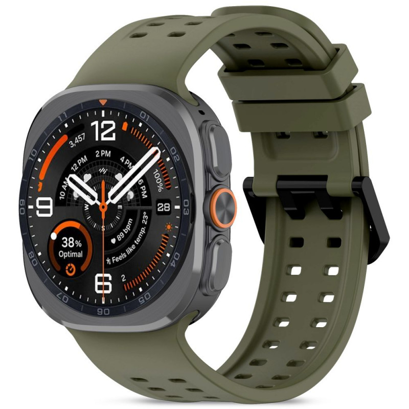 Tech-Protect Silicone Air apyrankė, skirta Samsung Galaxy Watch Ultra 1 / 2 (2024-2026) 47 mm, Olive Green