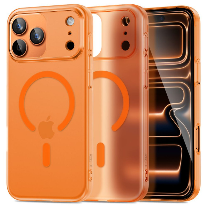 Tech-Protect Magslim MagSafe dėklas Apple iPhone 17 Pro Max, matinis kosminis oranžinis
