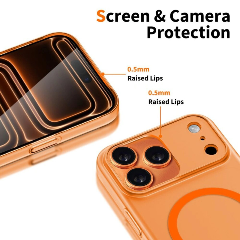 Tech-Protect Magslim MagSafe dėklas Apple iPhone 17 Pro Max, matinis kosminis oranžinis
